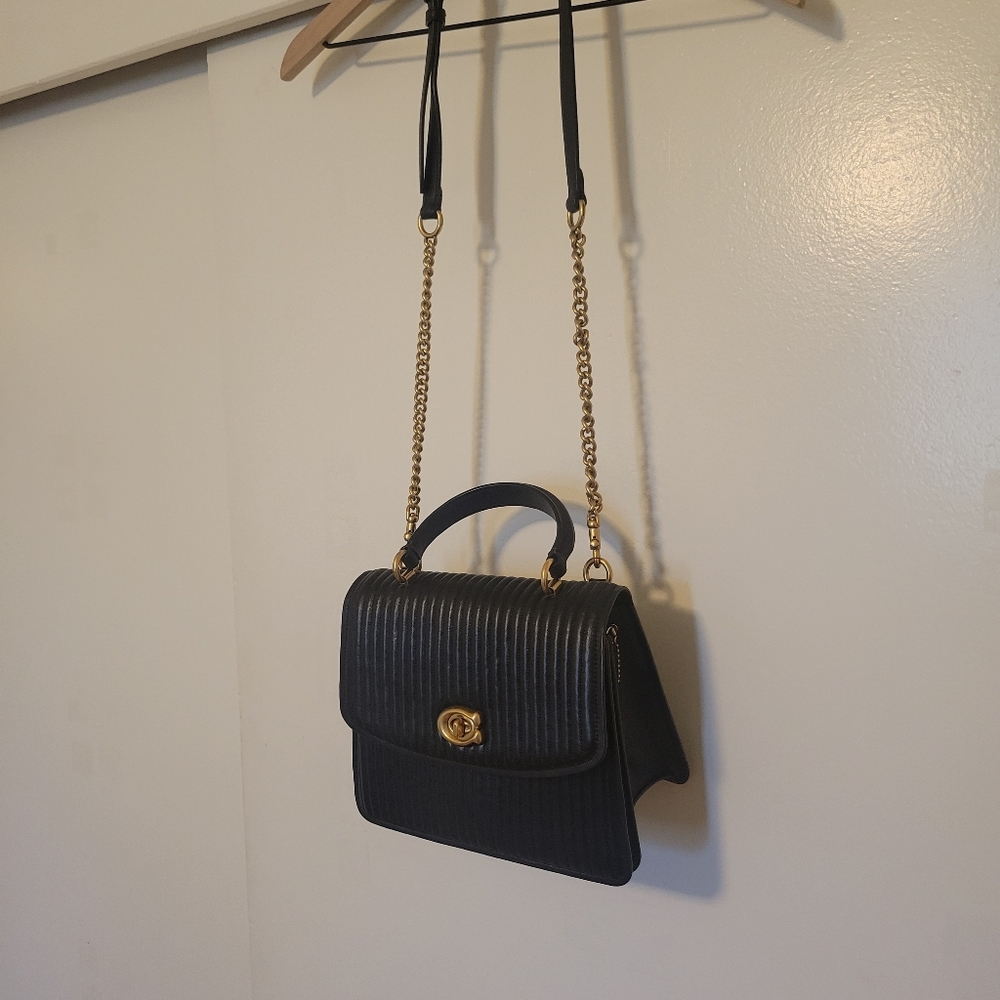 Coach Parker top handle with quilting